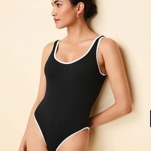 NWT Solid & Striped Anne-Marie Ribbed One Piece | Size L